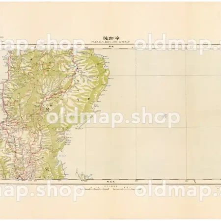 冷加延(リンガエン/フィリピン) 明治44年(1911) - 百万分一東亜輿地図