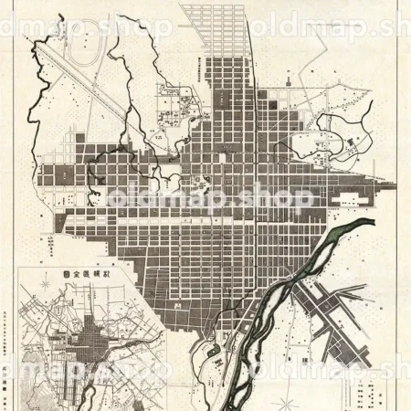 札幌市街之図 大正10年(1921)