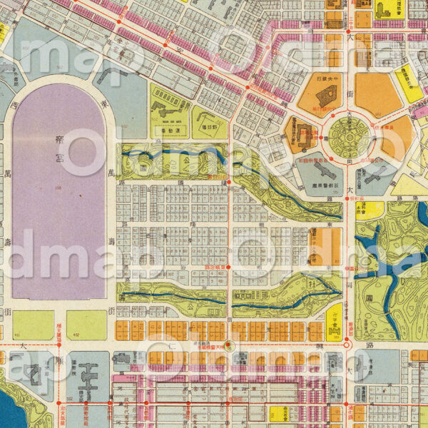 新京市街地図 昭和14年・康徳6年(1939) - 画像 (2)