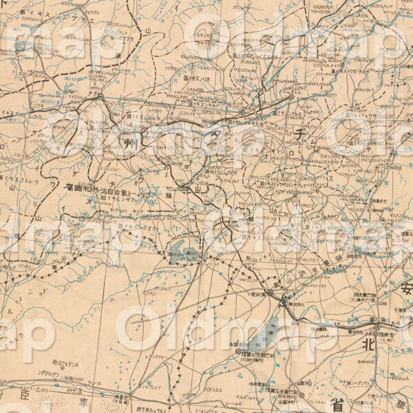 満蒙ソ連国境大地図（満州・内蒙古・ソビエト） 昭和13年(1938) - 画像 (2)