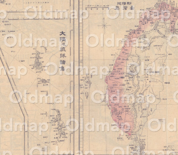 大日本全図 明治32年(1899) - 画像 (2)