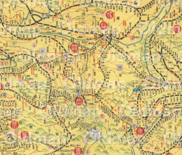 大東亜鉄道案内図 共栄圏之部 昭和18年(1943) - 画像 (2)