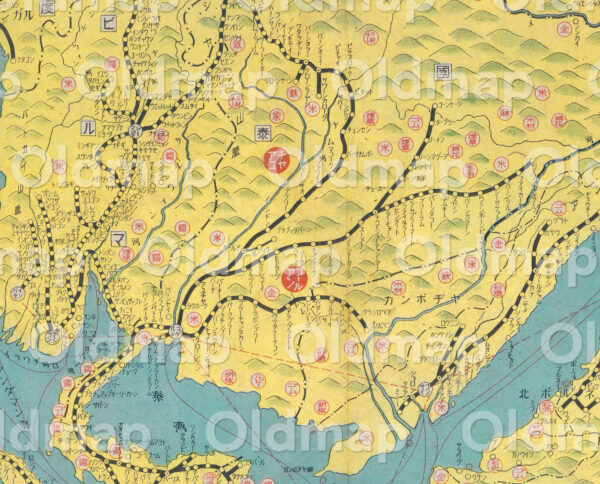 大東亜鉄道案内図 共栄圏之部 昭和18年(1943) - 画像 (3)